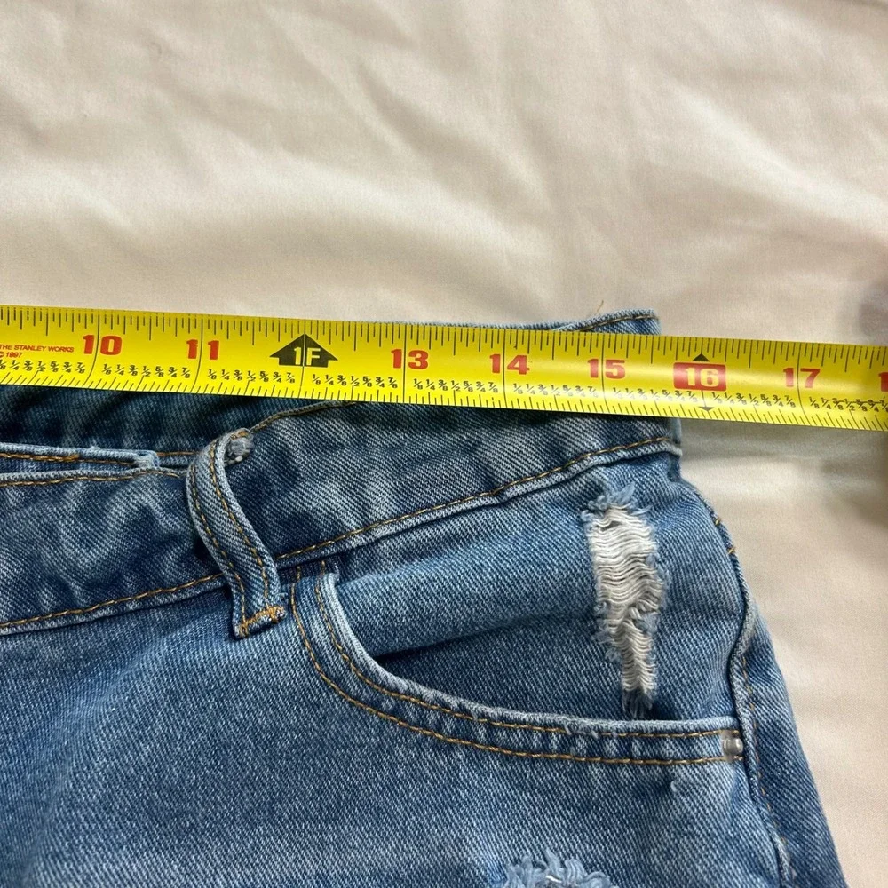 SHEIN distressed denim